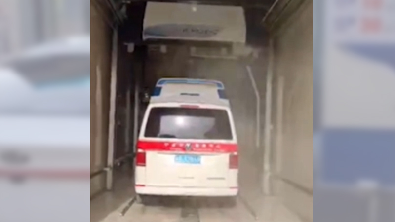 Мойка для дезинфекции автомобилей скорой помощи